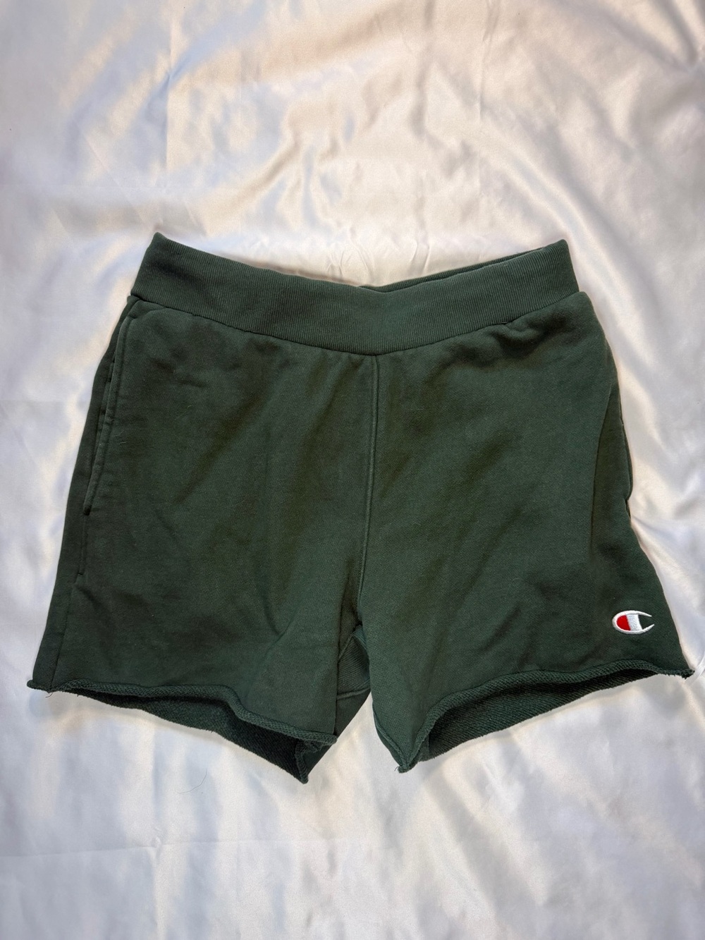 Champion Reverse Weave Green Sweat Shorts
